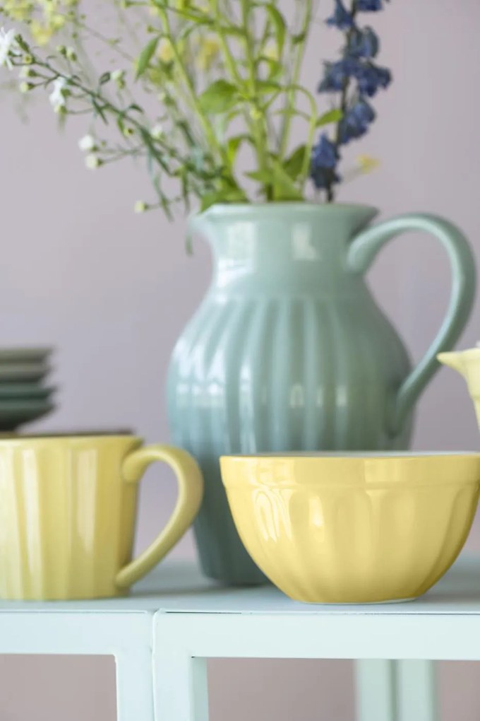 Żółta miska ceramiczna na musli MYNTE LEMONADE