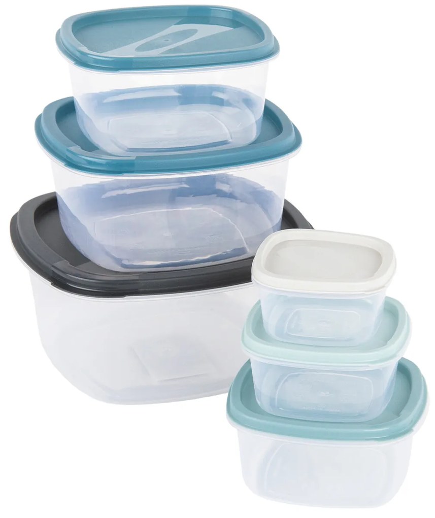 6-częściowy zestaw pojemnikow plastikowych