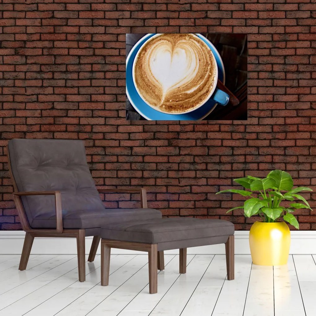 Obraz na szkle - Latte Art (70x50 cm)