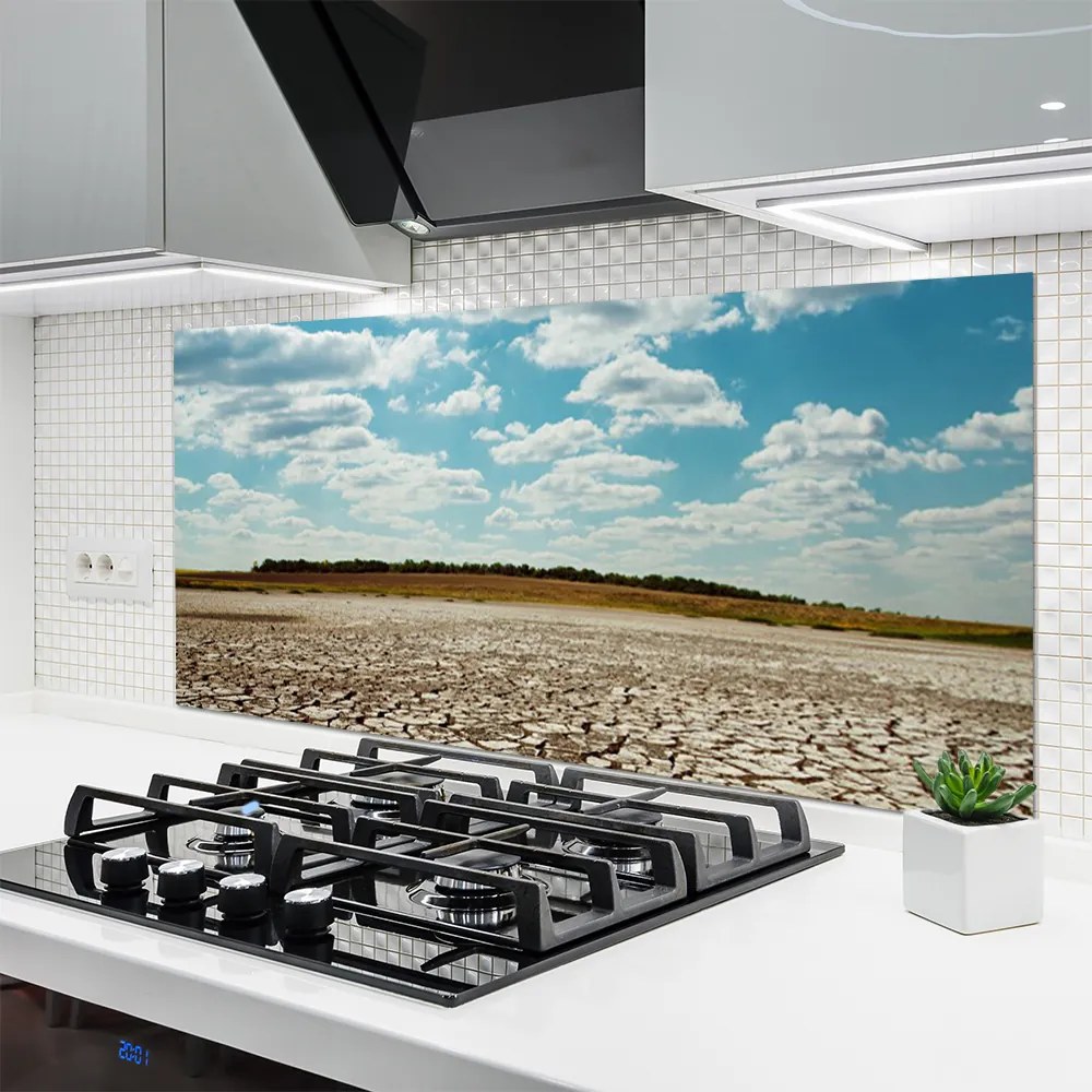 Szkło nad Blatem Wydmy Piaszczystej Pustyni