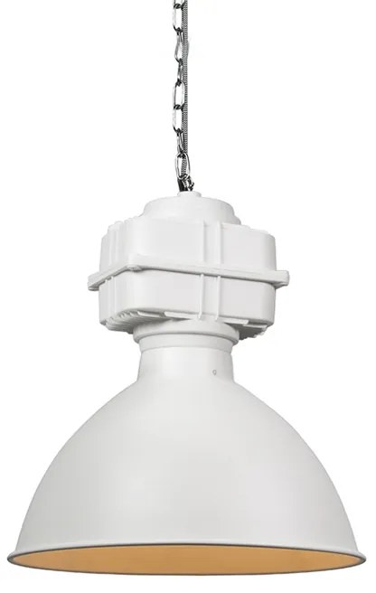 Industrialna lampa wisząca mała matowa biała - SickoPrzemysłowy Oswietlenie wewnetrzne