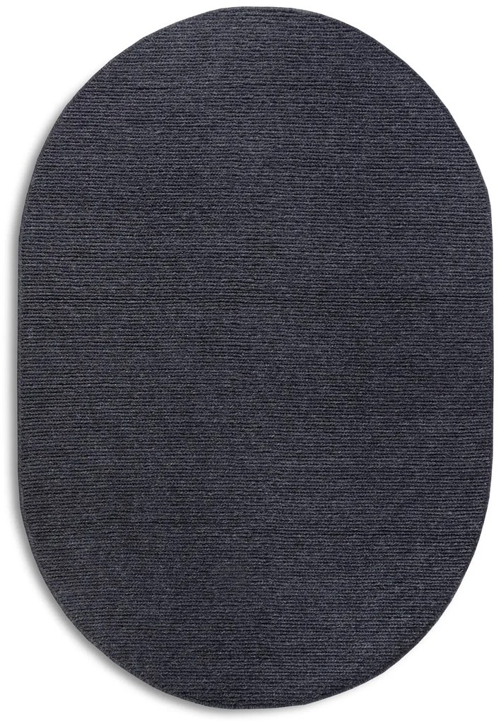 Dywan wełniany Villeroy & Boch antracyt owal 160 cm x 230 cm