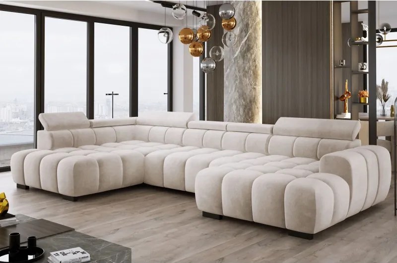 Narożnik BULL XL Lewostronny z elektryczną funkcją regulacji tkanina Salvador 01 WERSAL