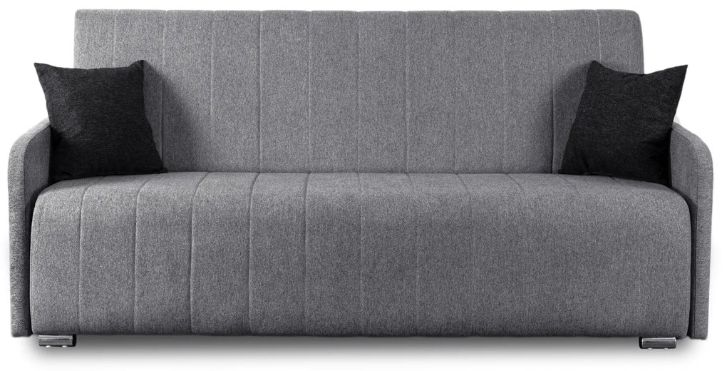 Sofa z Funkcją Spania ASPEN Wersalka Rozkładana Dwuosobowa Szara Nowoczesna do Salonu