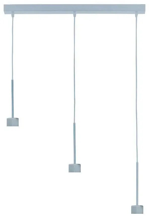 Lampa wisząca z abażurami na srebrnym stelażu - EX385-Składany - 18 kolorów