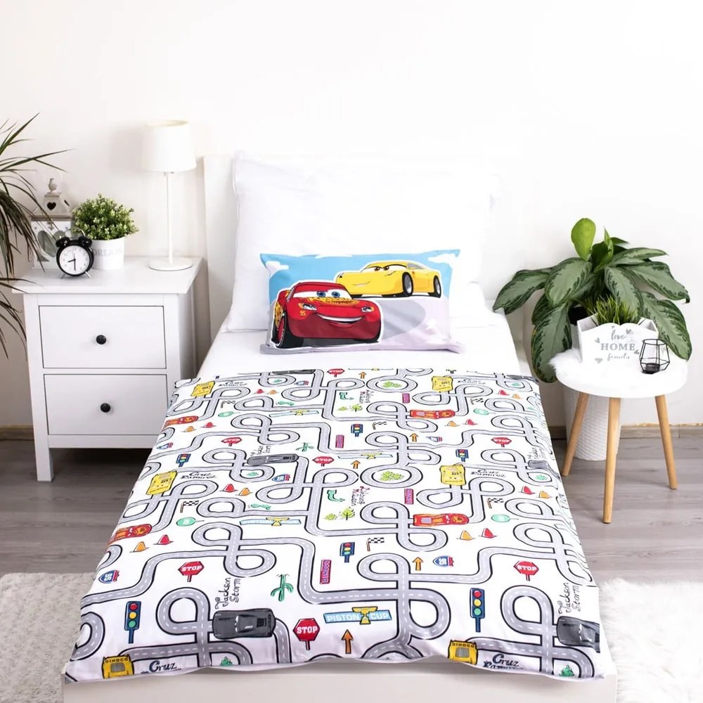 Bawełniana pościel dziecięca do łóżeczka 100x135 cm Cars – Jerry Fabrics