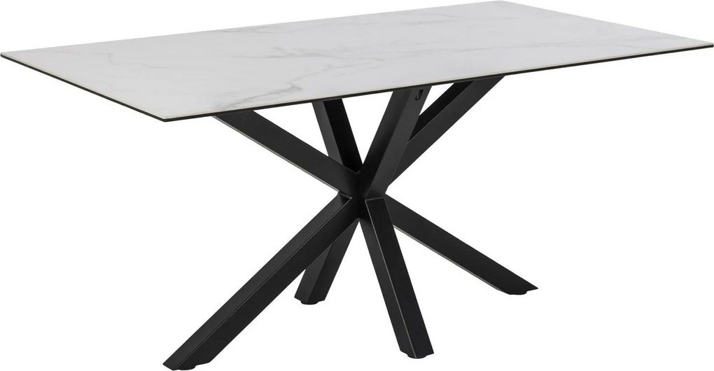 Biały stół z ceramicznym blatem Heaven 160x90