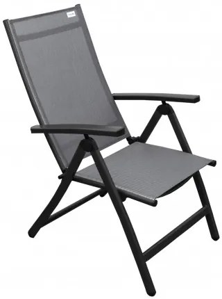 LUNA ACTIVE szary - zestaw ogrodowy aluminiowy 6+1