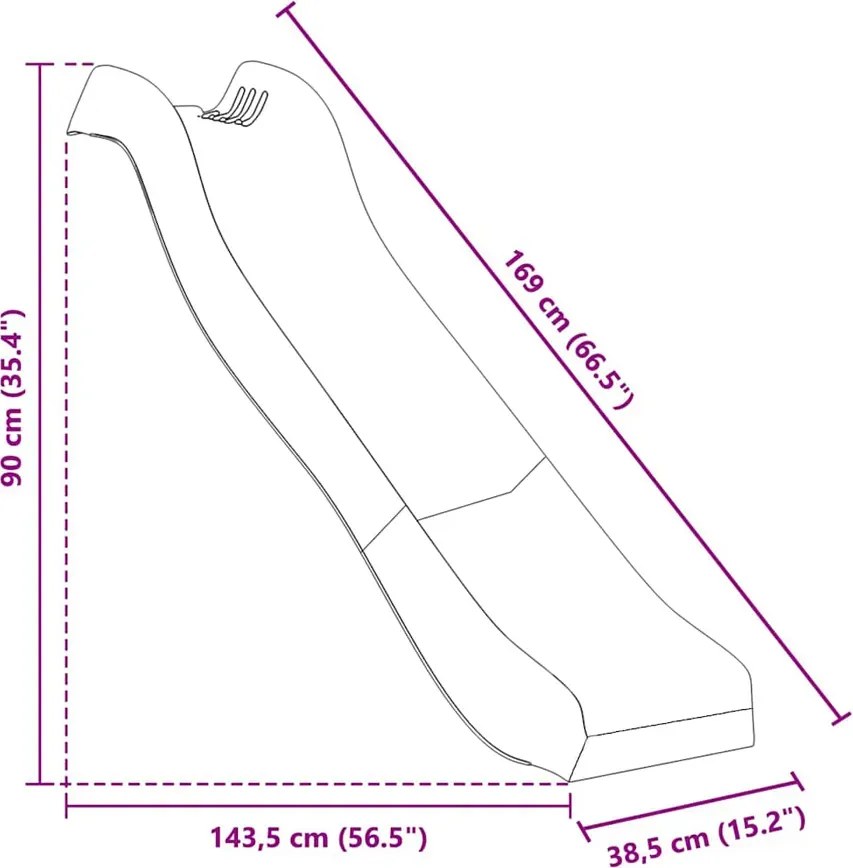 Niebieski plac zabaw ze zjeżdzalnią i piaskownicą Z0-C62