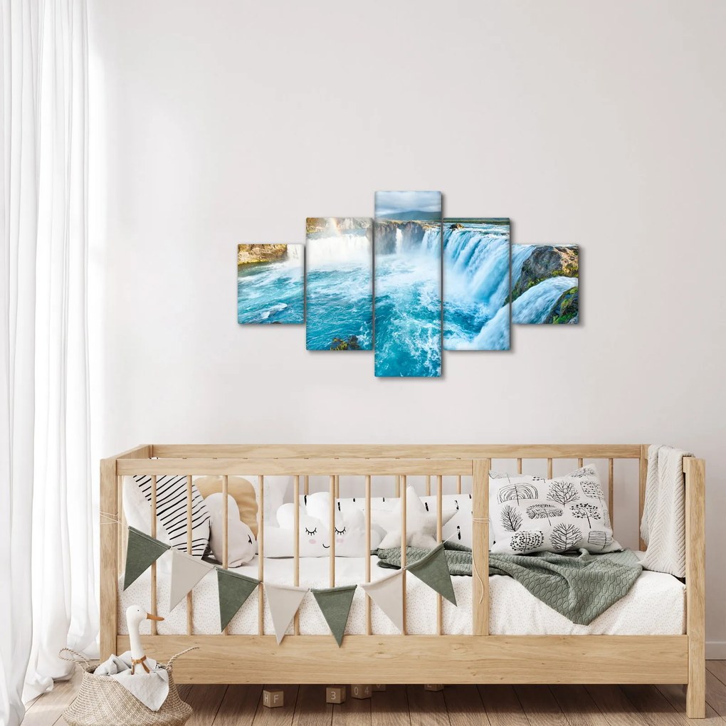 Obraz - Wodospad Godafoss (125x70 cm)