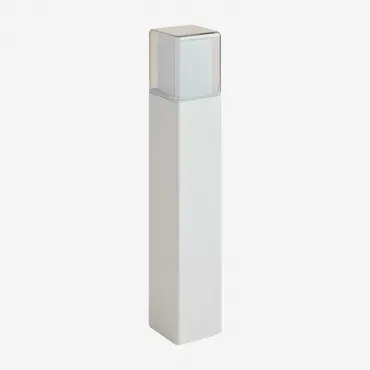 Zewnętrzna Lampa Led Torevi Z Aluminium Biała & ↑50 Cm - Sklum