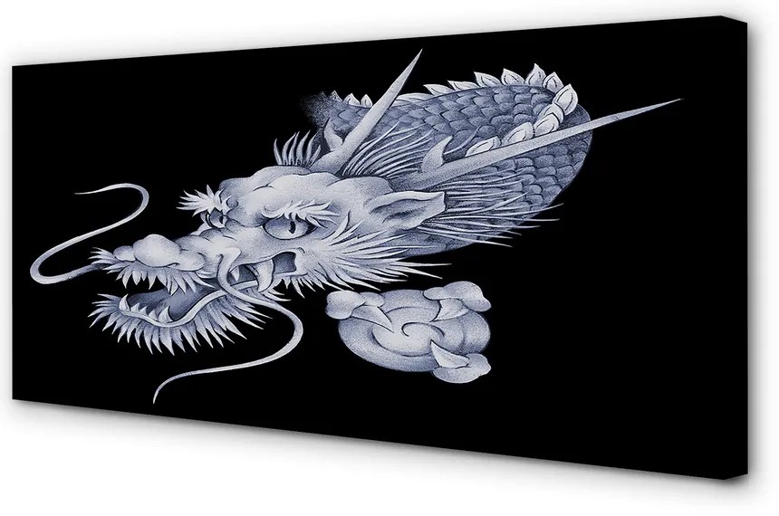 Fotoobraz na płótnie Głowa Japońskiego Smoka