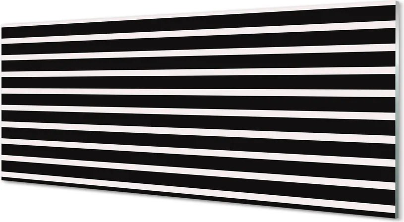 Panel Szklany Klasyczne Czarne Pasy