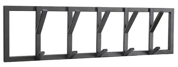 Czarny metalowy wieszak ścienny Frame – LABEL51
