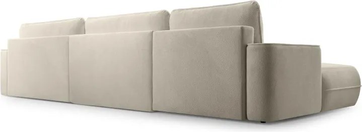 Narożnik FUEGO XL wolnostojący układ U z funkcją spania w tkaninie Bubble 03 DomoHome