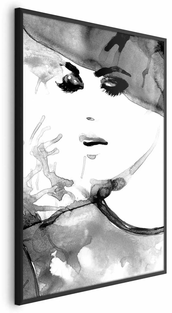 Plakat Zakochana elegancja 21x30 cm z ramą czarną bez marginesu ARTGEIST B