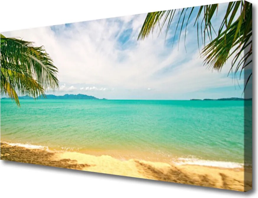 Obraz canvas Złoty Brzeg Morza