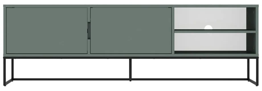 Szarozielona szafka pod TV 176x57 cm Lipp – Tenzo