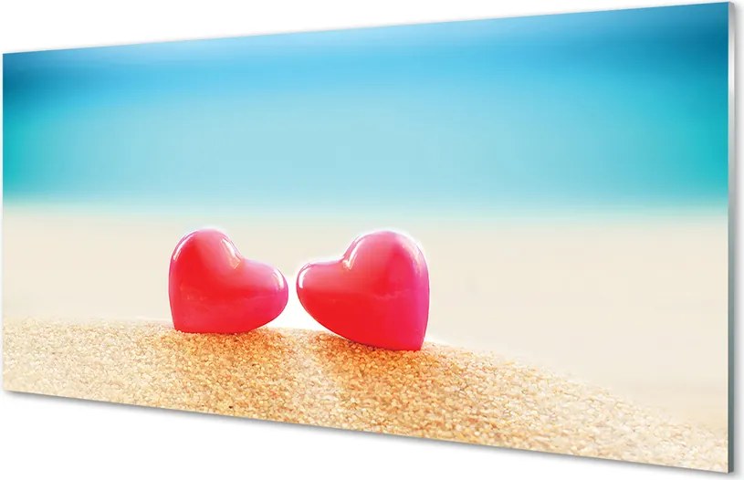 Szklany Panel Serca i Morskie Fale