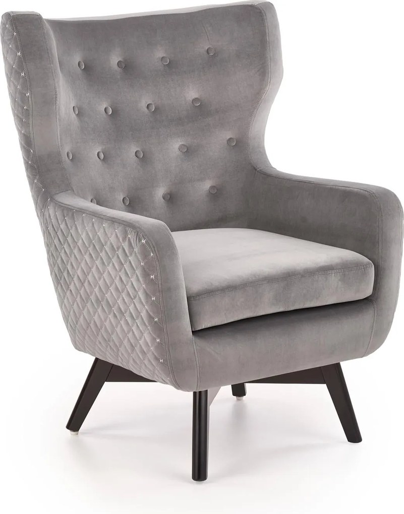 Tapicerowany fotel w stylu glamour Marvel