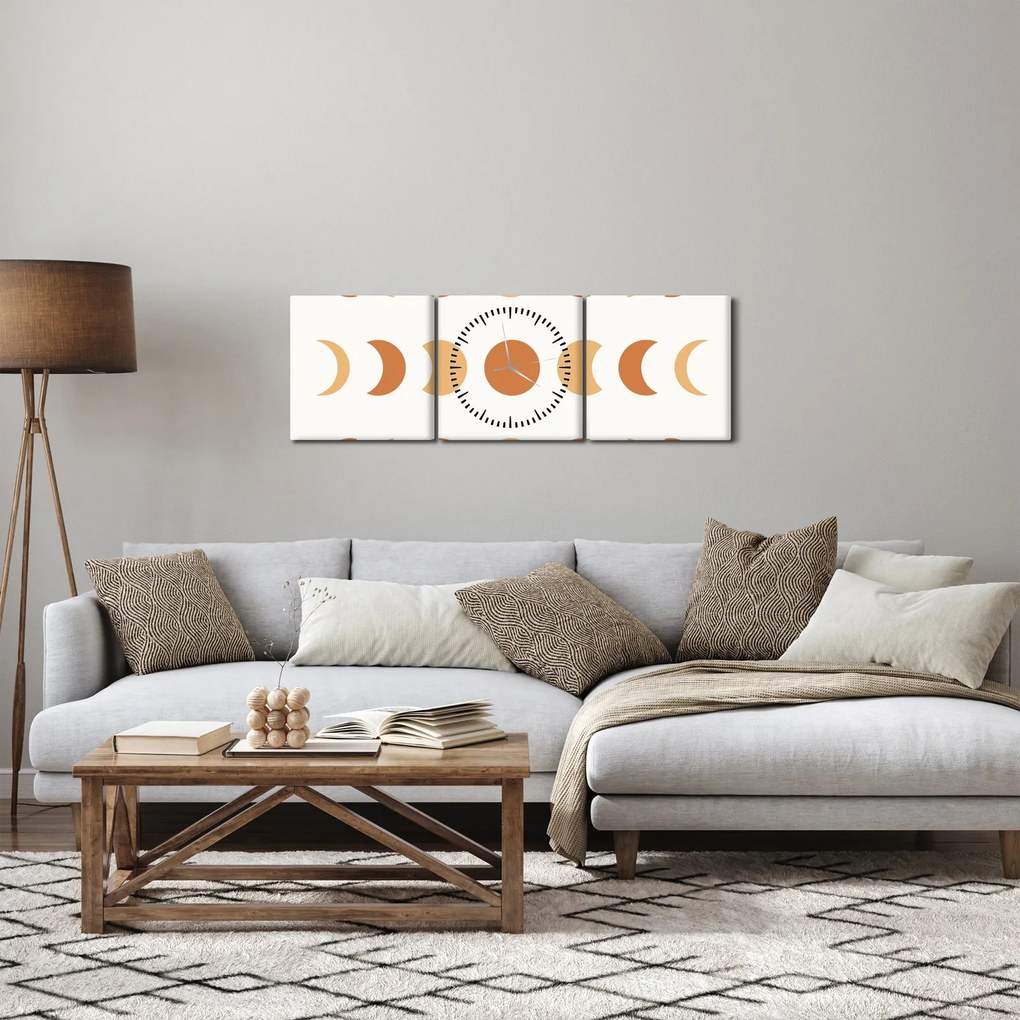 Obraz - Kreacje marzeń N⁰2 (z zegarem) (90x30 cm)