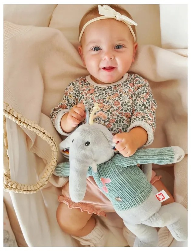 Woopie baby interaktywny słonik przytulanka z dźwiękiem i światłem