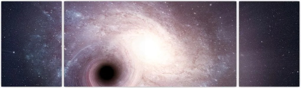 Obraz - Galaktyki spiralne (170x50 cm)