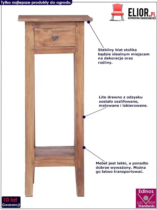 Drewniany kwietnik ogrodowy N4-M93