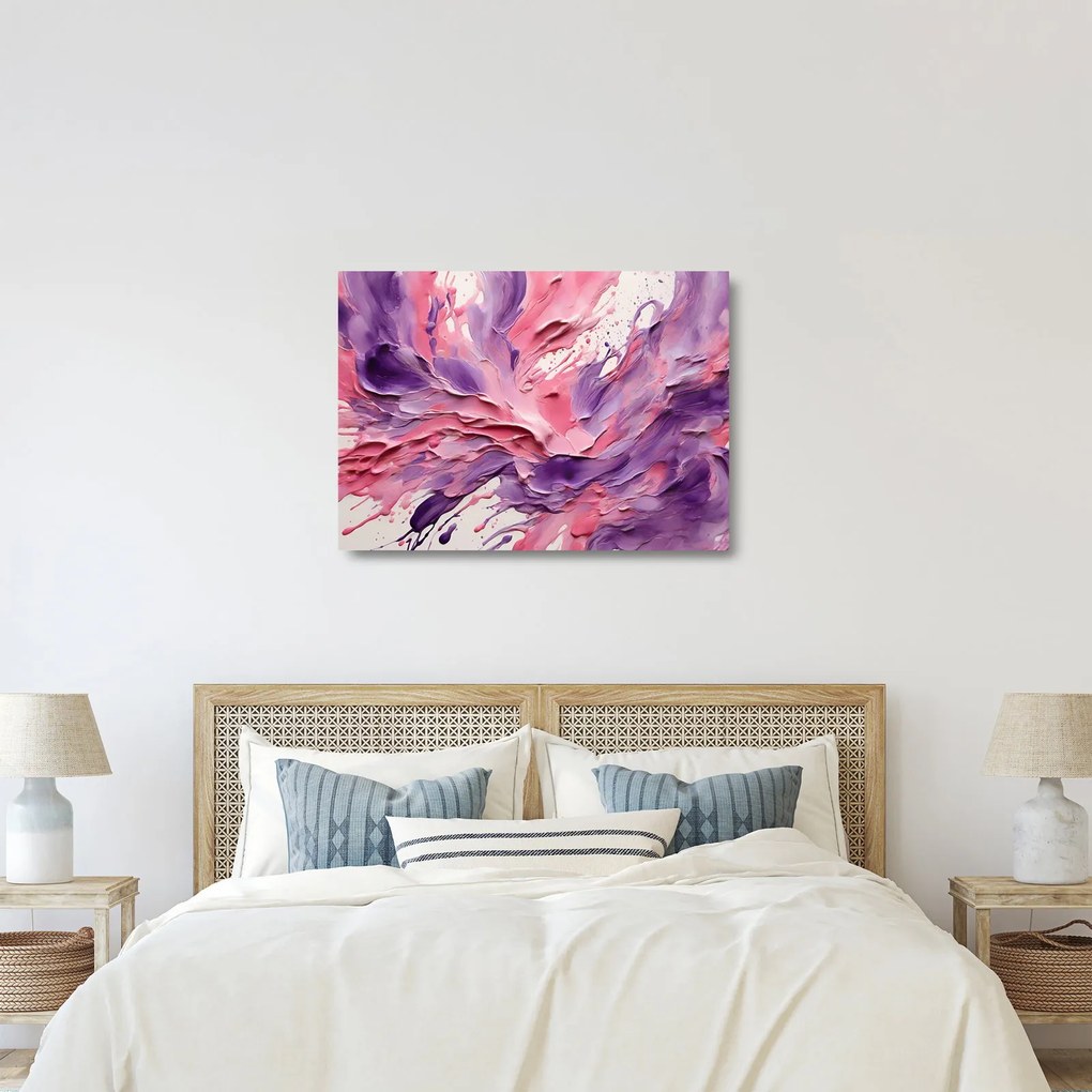 Obraz na szkle - Romantyczna abstrakcja (70x50 cm)