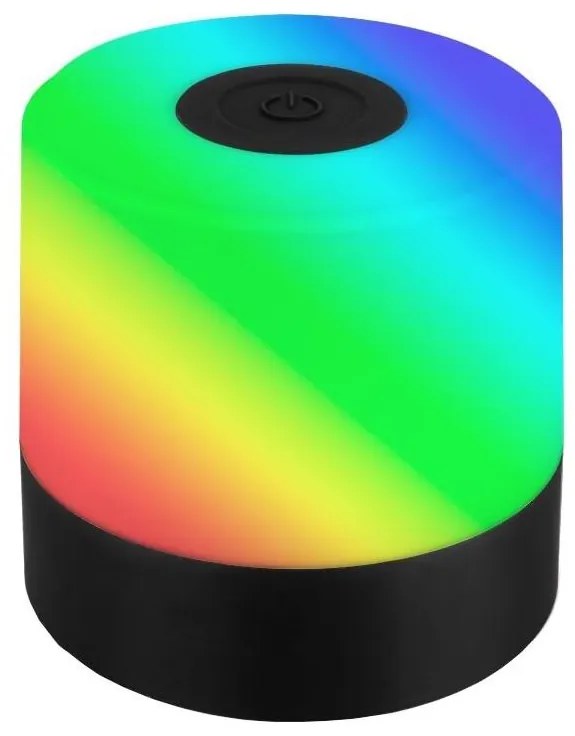 Briloner 7462015 - LED RGB ładowalna lampa biurkowa LED/1,5W/5V IP44 czarna