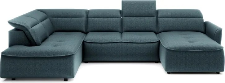 Narożnik MURILLO XL z elektryczną regulacją siedziska Lewostronny w tkaninie VOUGE 12 WERSAL