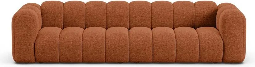 Ceglasta sofa z tkaniny szenilowej 290 cm Lupine – Micadoni