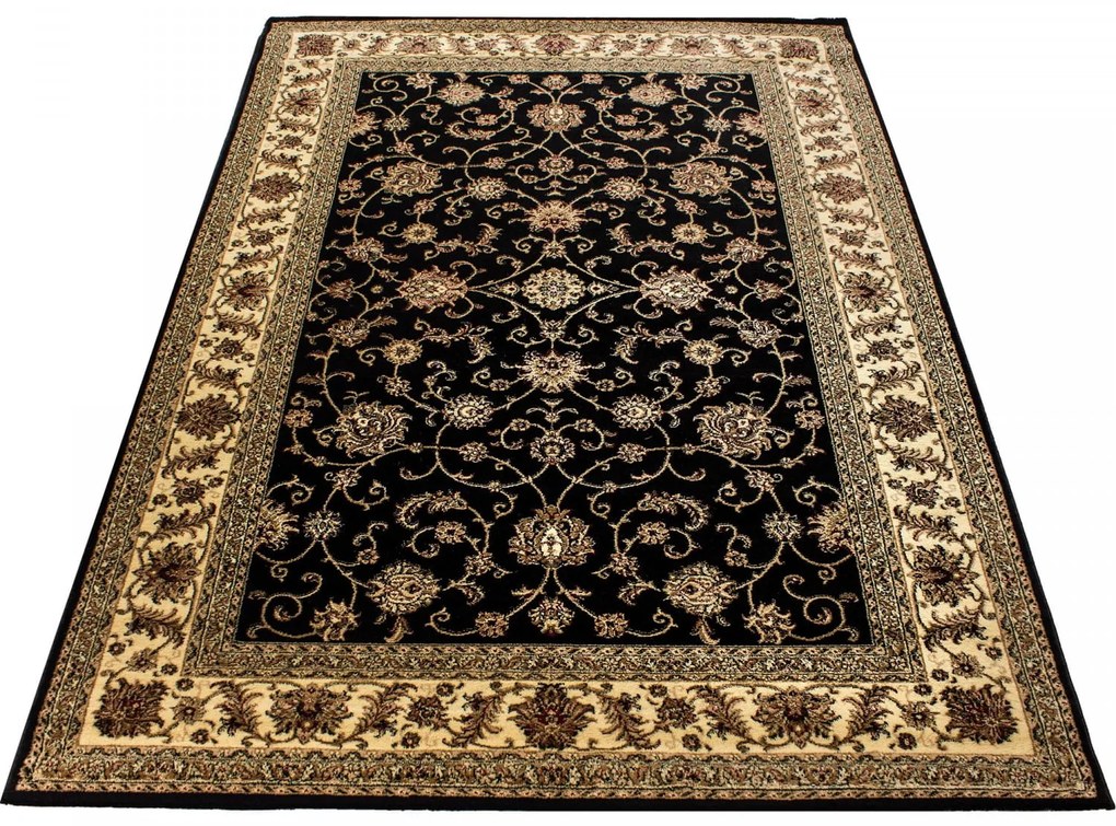 Dywan klasyczny Marrakesh czarno-kremowy 200 cm x 290 cm