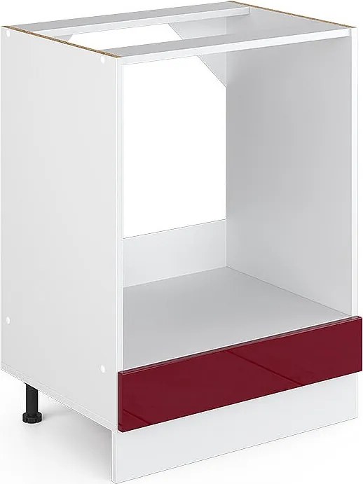 Szafka kuchenna czerwony połysk 60x46x81.6 r-line