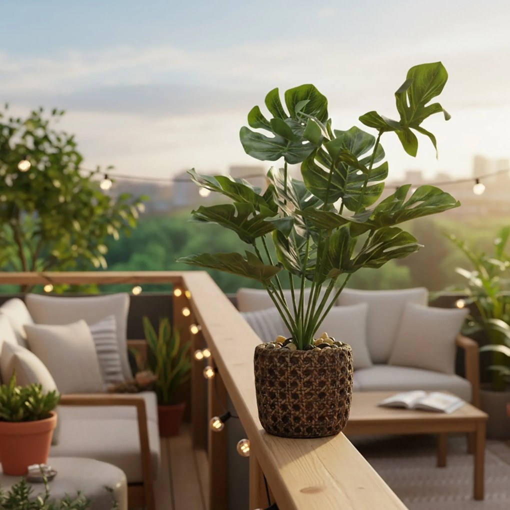 Sztuczna roślina MONSTERA, 37 cm