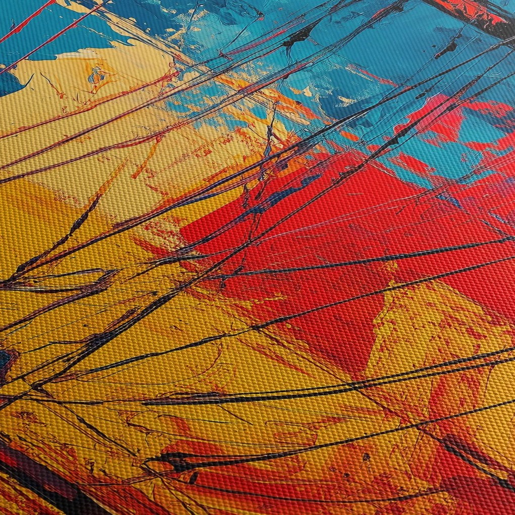 Obraz - Abstrakcyjne linie elektryczne (70x50 cm)