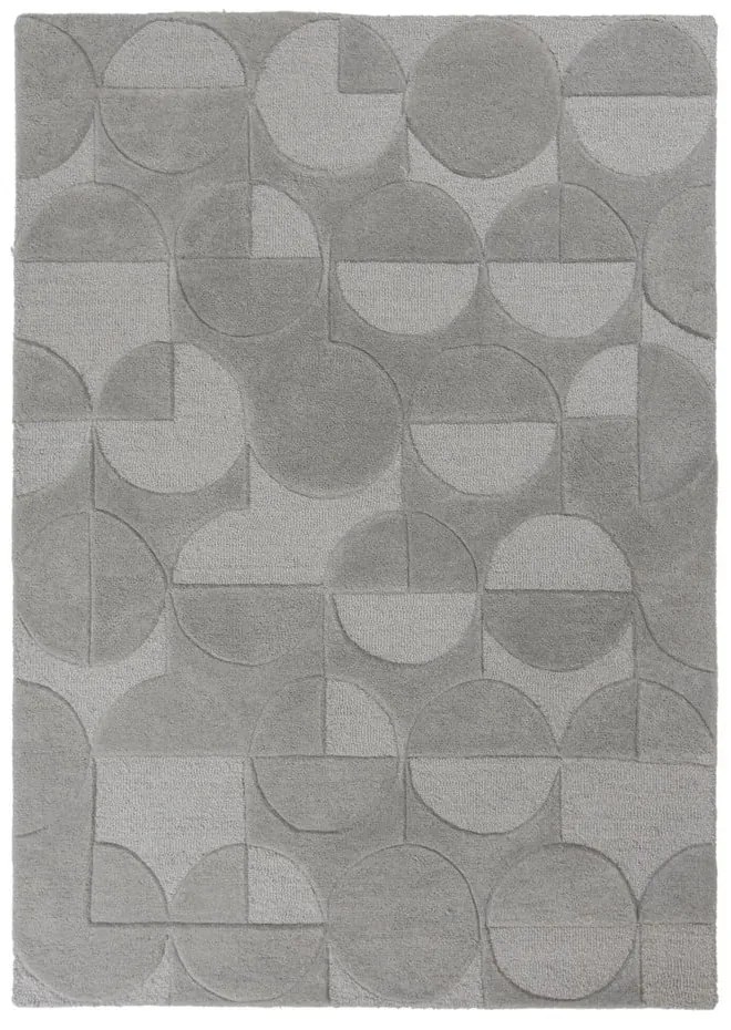 Szary wełniany dywan Flair Rugs Gigi, 120x170 cm