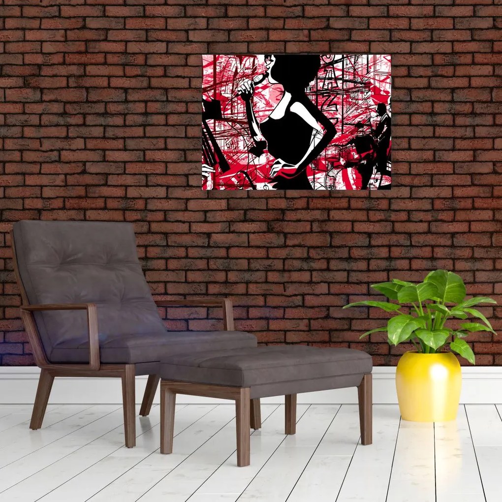 Obraz na szkle - Jazz (70x50 cm)