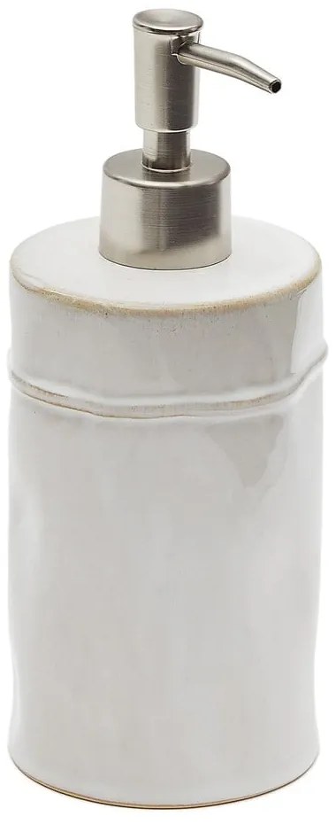 Kremowy dozownik do mydła ceramiczny 650 ml Savel – Kave Home