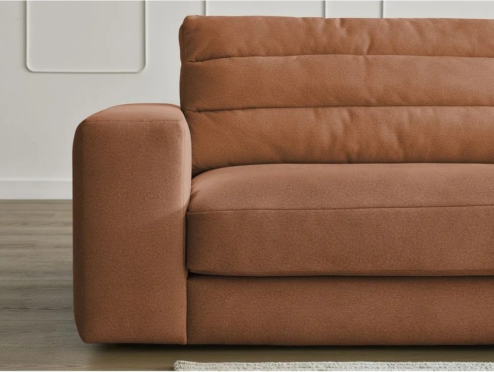 Pomarańczowa aksamitna sofa 276 cm Sierra – Bobochic Paris