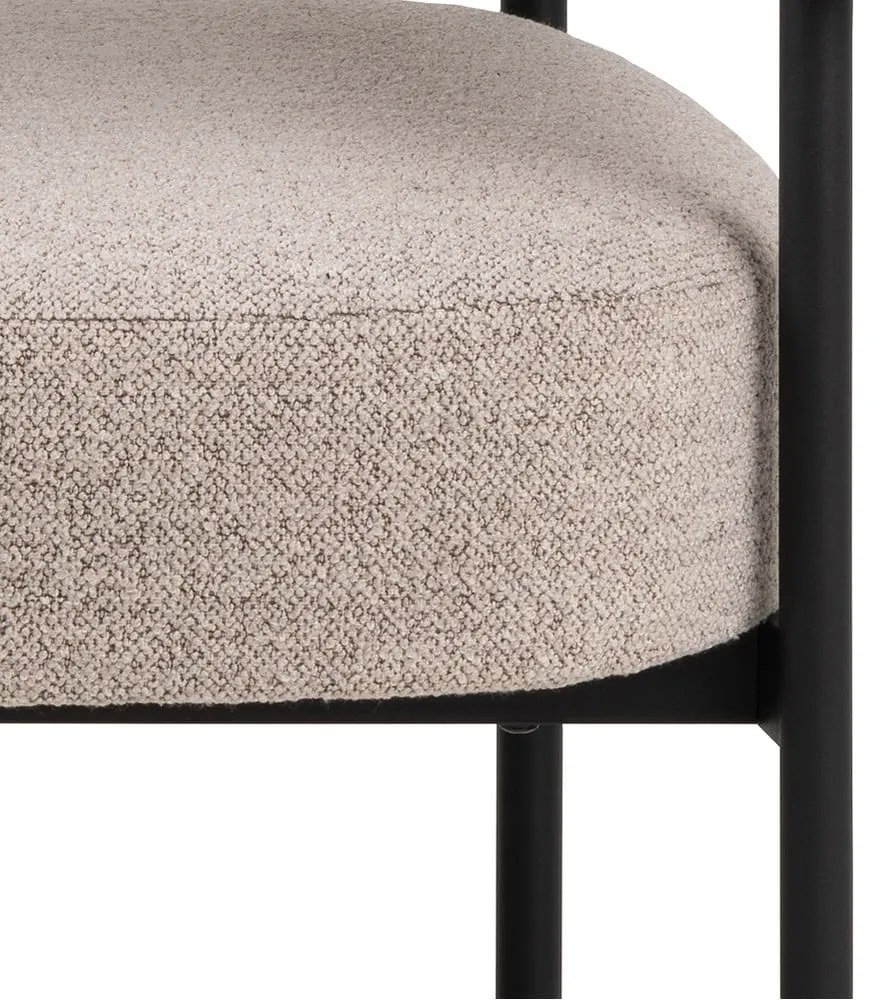 Beżowy fotel z materiału bouclé Oakfield – Actona