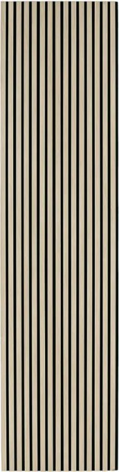 Drewniany panel akustyczny, 2400 x 600 mm, B2BP006, dąb bejcowany