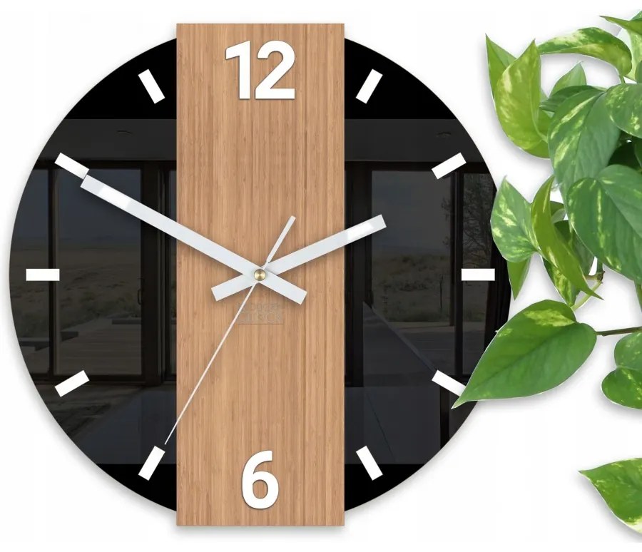 Zegar ścienny nowoczesny z cichym mechanizmem do salonu sypialni okrągły