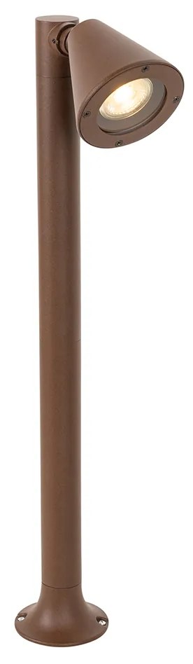 Zewnetrzna Nowoczesny klosz ogrodowy brązowo-rdzawy 60 cm IP44 regulowany - Ciara Nowoczesny Oswietlenie zewnetrzne