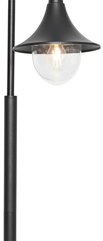 Klasyczna latarnia ogrodowa czarna 125 cm IP44 - Daphne