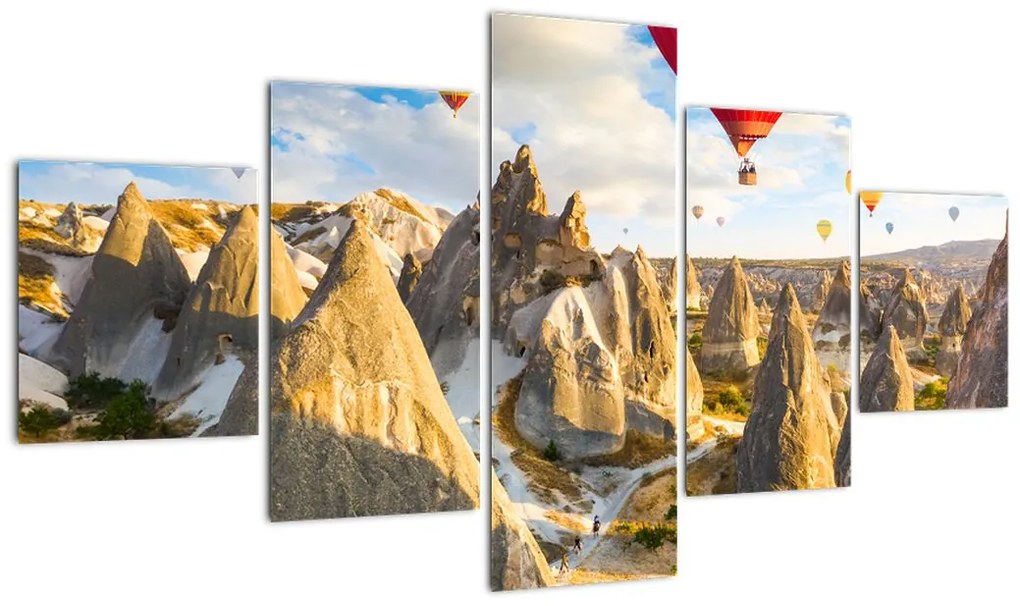 Obraz - Balony na ogrzane powietrze (125x70 cm)