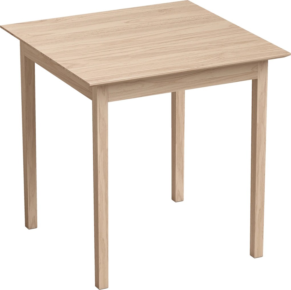 HOMCOM Stół kuchenny Stół jadalny Kwadratowy stół, nowoczesny design, 75 cm x 75 cm x 76 cm, Drewno naturalne | Aosom PL