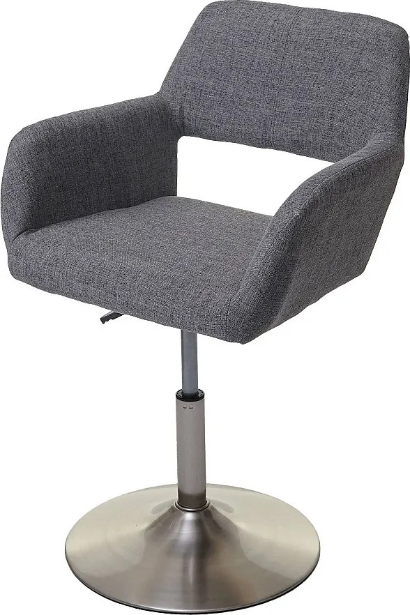 Krzesło do jadalni MCW-A50 III,  szary, podstawa szczotkowana