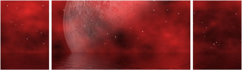 Obraz - Księżyc na powierzchni (170x50 cm)