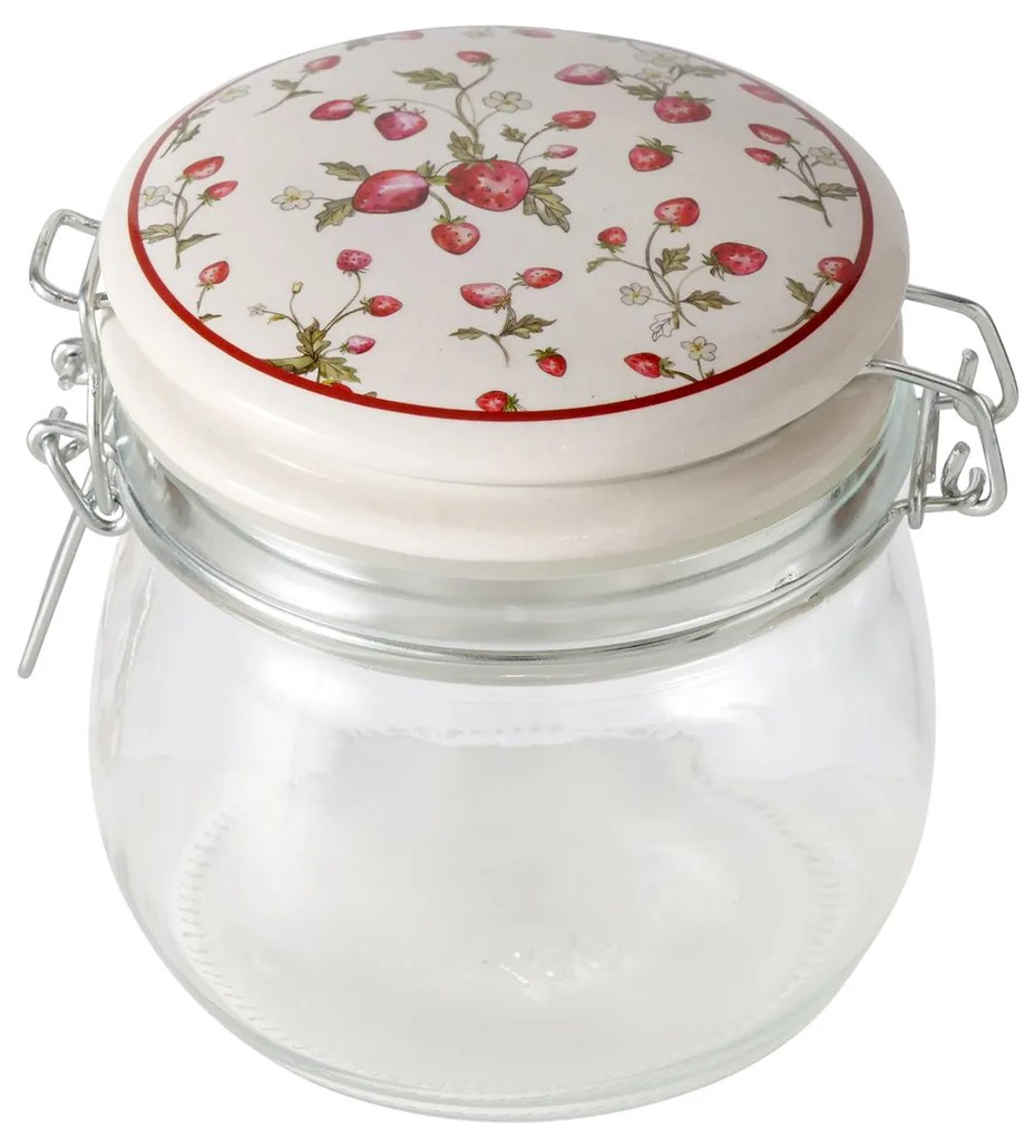 Słoik kuchenny dekoracyjny z pokrywką EMILY, 450 ml